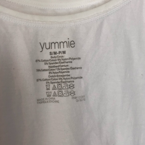 Yummie Cotton Shaping THONG BACK Bodysuit size S/M - Picture 14 of 14